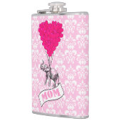 ロマンチックな象とハートの母 フラスク (左)