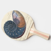 ロマンチックな貝殻 卓球ラケット (横)