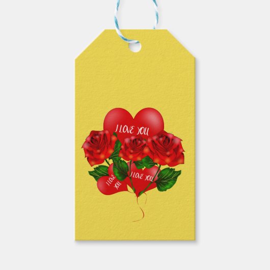 ロマンチックな贈り物ラベル ギフトタグ (正面)