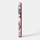 ロマンチックな赤いカップル名3枚の写真バレンタイン iPhoneケース (左側面)