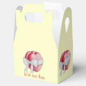 ロマンチックな赤いハートを白いリボンの弓で結ぶ フェイバーボックス (オープン)