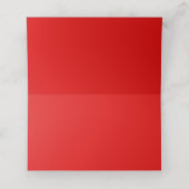 ロマンチックな赤いハートバレンタインデー プレイスカード (内部開封)