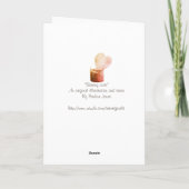 ロマンチックな赤いハート形の炎のロウソク愛に通じた カード (裏面)