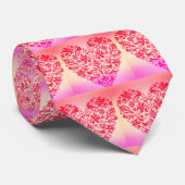 ロマンチックな赤いハート ネクタイ (ロール)