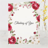 ロマンチックな赤いバラと谷の結婚リリー カード (黄色い花)