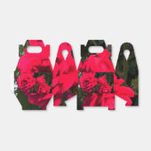 ロマンチックな赤いバラの花ギフト フェイバーボックス (折り畳みなし)