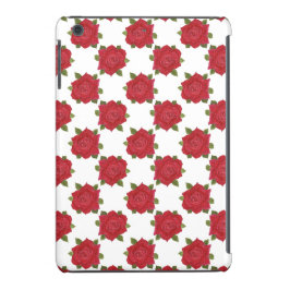 ロマンチックな赤いバラカスタムズオンホワイトIPADミニケース iPhone 13ケース