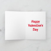 ロマンチックな赤いバラ心のバレンタインデーのカード シーズンカード (内部)