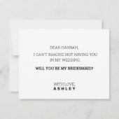 ロマンチックな赤いバラ花嫁の提案ノートカード ノートカード (裏面)