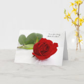 ロマンチックな赤いバラI愛私のための1だけ カード (黄色い花)