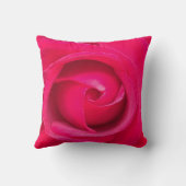 ロマンチックな赤いピンクのバラ クッション (裏面)