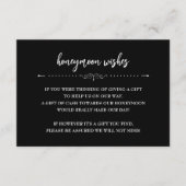 ロマンチックな赤いローズハネムーンウィッシュカード エンクロージャーカード (正面)