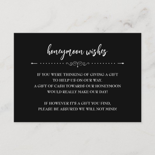 ロマンチックな赤いローズハネムーンウィッシュカード エンクロージャーカード (正面)