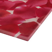 ロマンチックな赤いローズ花びらギフトカッティングボード カッティングボード (角)