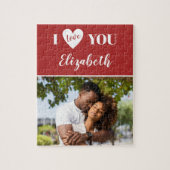 ロマンチックな赤い写真愛するバレンタインデー ジグソーパズル (縦)