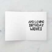 ロマンチックな赤い唇のキス カード 彼へ (内部)