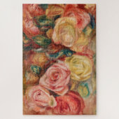 ロマンチックな赤とピンクのバラPierre Augusteルノアール ジグソーパズル (縦)