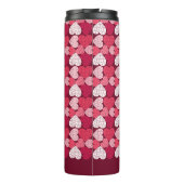 ロマンチックな赤ピンクジグソーパズルハートパターン名 タンブラー (裏面)