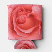 ロマンチックな赤ピンクローズウォーター滴クーラーボックス 缶クーラー (裏面)