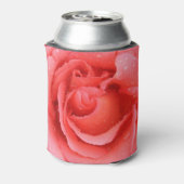 ロマンチックな赤ピンクローズウォーター滴クーラーボックス 缶クーラー (缶裏面)