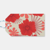 ロマンチックな赤結婚フローラ ギフトタグ (裏面横)