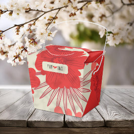 ロマンチックな赤結婚フローラ フェイバーボックス