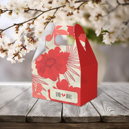 ロマンチックな赤結婚フローラ フェイバーボックス