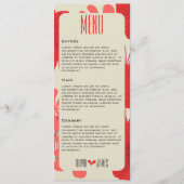 ロマンチックな赤結婚フローラ メニュー (正面)