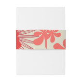 ロマンチックな赤結婚フローラ 招待状ベリーバンド (裏面例)