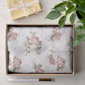 ロマンチックな赤面ピンクのバラ – 白の背景 薄葉紙 (ギフト)