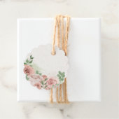 ロマンチックな赤面ピンクの花葉と フェイバータグ (インサイチュ)