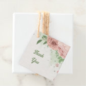 ロマンチックな赤面ピンクの花葉と フェイバータグ (インサイチュ)