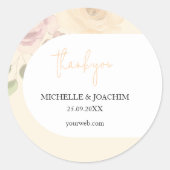 ロマンチックな赤面ボホフローラウォーター色 ラウンドシール (正面)