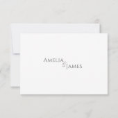 ロマンチックな赤面牡丹結婚フローラの食事RSVP 2 出欠カード (裏面)