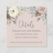 ロマンチックな赤面結婚の詳細エンクロージャカード エンクロージャーカード (正面)