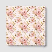 ロマンチックな赤面結婚金ゴールドのゲストブックサイン ゲストブック (裏面)