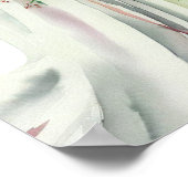 ロマンチックな赤、ブライダルカスケーディングブーケ(1) ポスター (角)