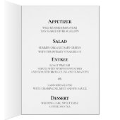 ロマンチックな野の花結婚折りのメニュー (内側 (右))