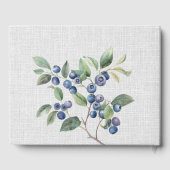 ロマンチックな野生のサマーベリー結婚ズゲストブック ゲストブック (裏面)