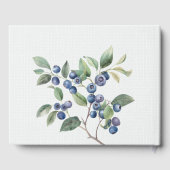 ロマンチックな野生のサマーベリー結婚ズゲストブック ゲストブック (裏面)