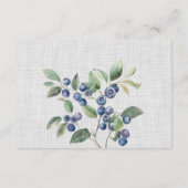 ロマンチックな野生の夏の果実ウェディングRSVPカード エンクロージャーカード (裏面)