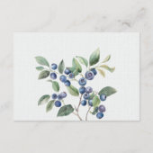 ロマンチックな野生の夏の果実ウェディングRSVPカード エンクロージャーカード (裏面)