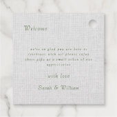 ロマンチックな野生の夏の果実結婚式の引き出物ラベル フェイバータグ (裏面)