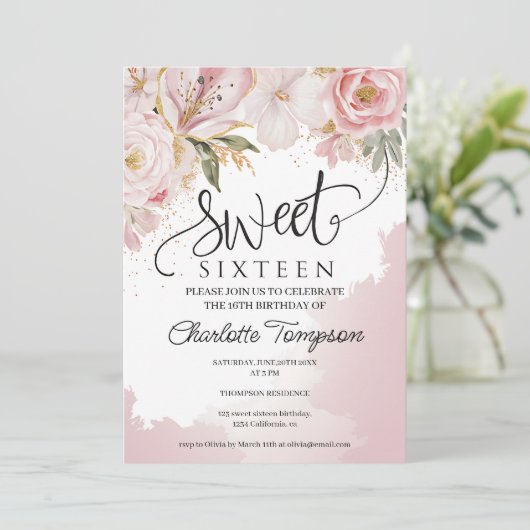 ロマンチックな野生の花春甘い16 招待状 (スタンド正面)