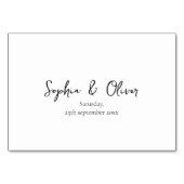 ロマンチックな野結婚花のテーブル番号 テーブルナンバー (裏面)