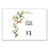 ロマンチックな野結婚花のテーブル番号 テーブルナンバー (正面)