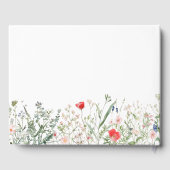 ロマンチックな野結婚花 ゲストブック (裏面)