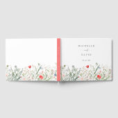 ロマンチックな野結婚花 ゲストブック (全面)