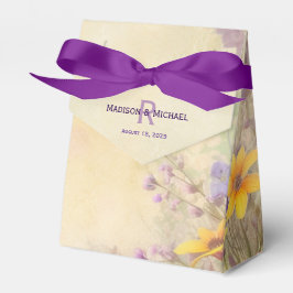 ロマンチックな野結婚花 フェイバーボックス