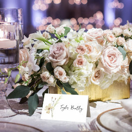 ロマンチックな野花結婚の座席表 プレイスカード